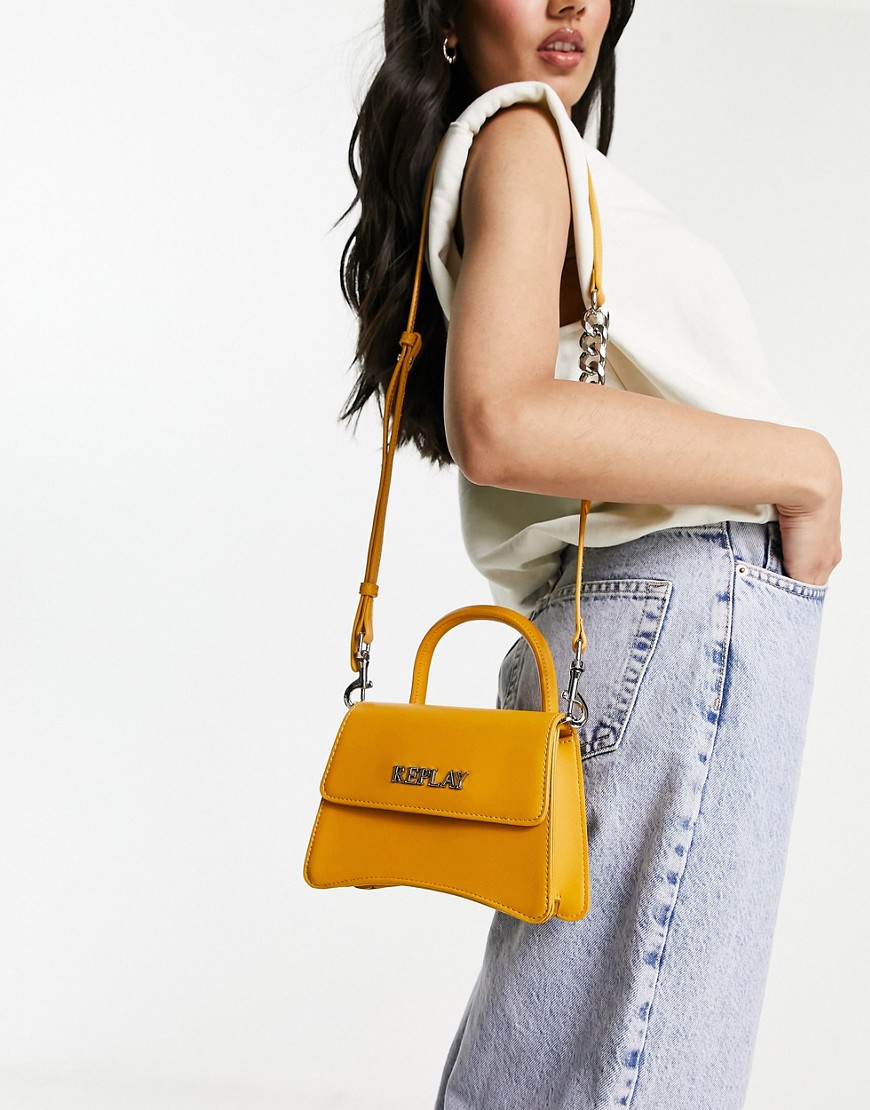 Replay mini bag with shoulder strap in yellow