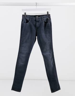 replay jeans luz blue black overdyed