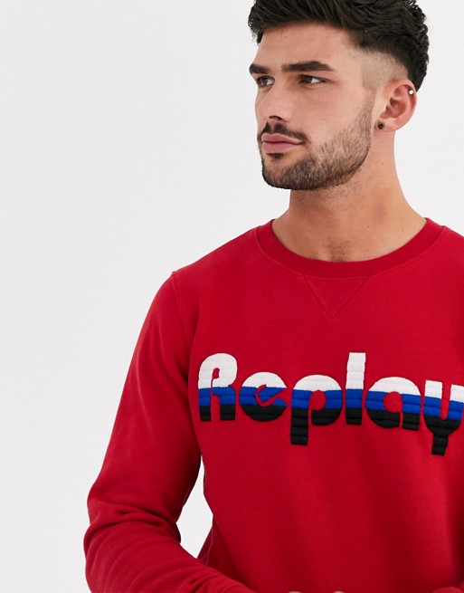 Replay retro logo sweatshirt