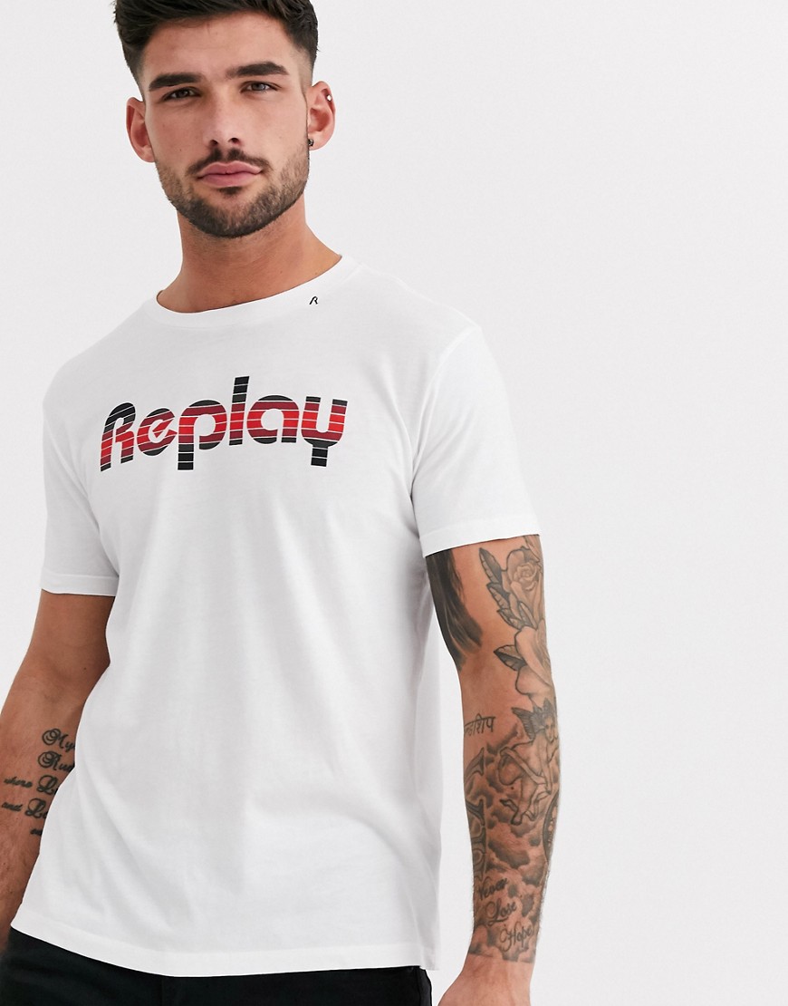 Replay - Retro T-shirt-Wit