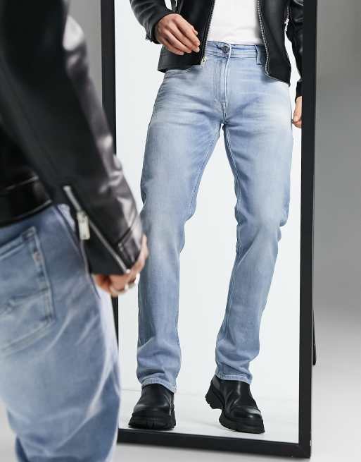 Replay - Rocco - Afslappede jeans i lyseblå