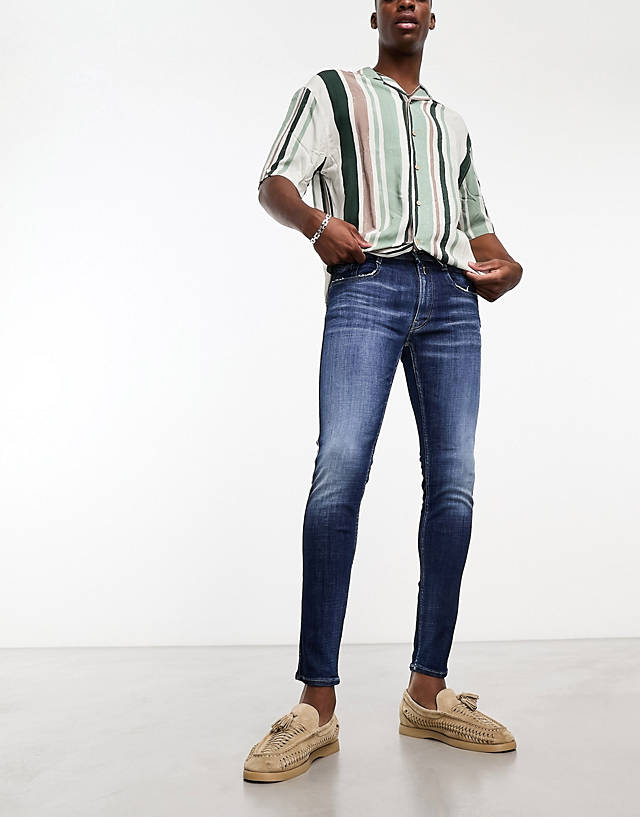 Replay - skinny fit jeans in blue