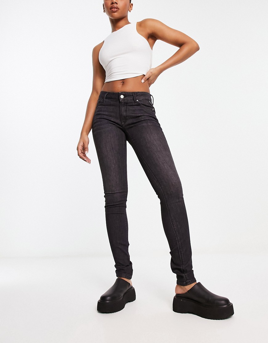 Replay skinny jean in washed black