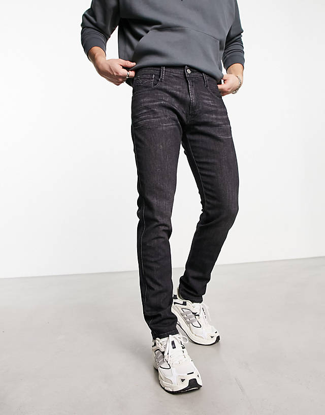 Replay - slim fit jeans in black