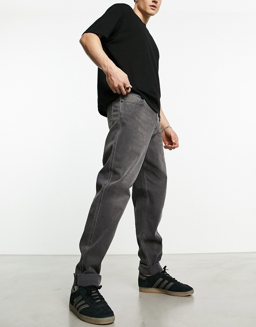 replay - sorte tapered jeans-black