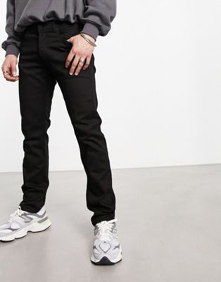 Replay straight leg jeans in black