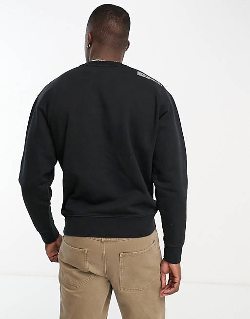 Replay – Sweatshirt mit Logo in Schwarz | ASOS