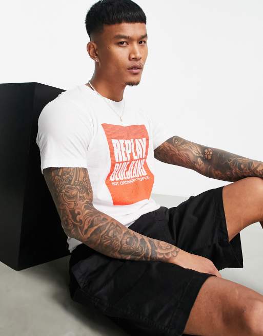 Replay t-shirt in white | ASOS