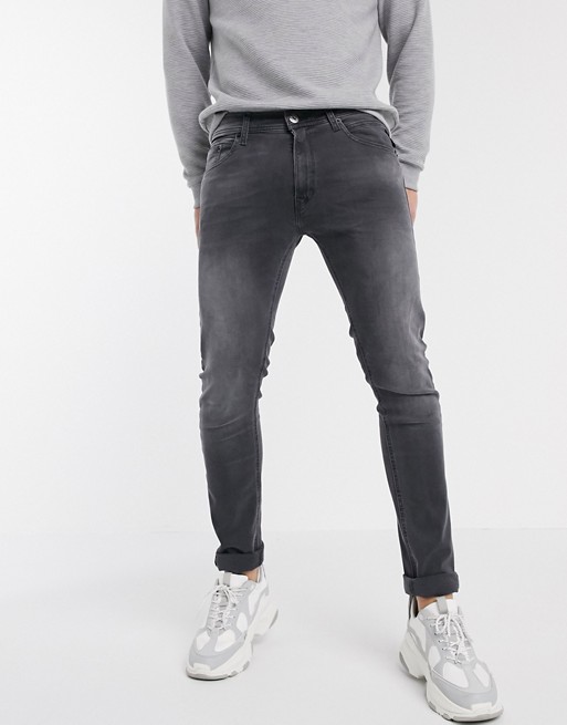 Replay Titanium skinny fit jeans in grey