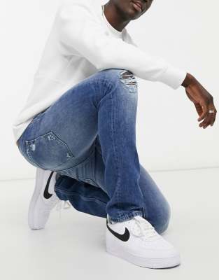 replay blue jeans shoes