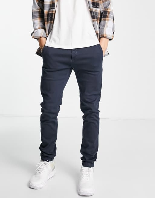 Replay - Zeumar - Chino slim blu navy