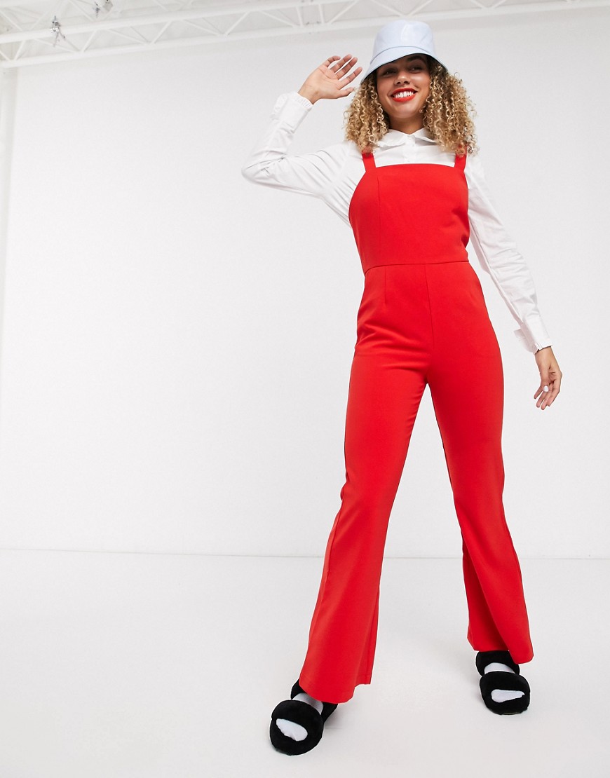 Resume Landa - Jumpsuit met uitlopende pijpen-Rood