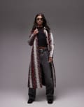 [Résumé] Resume PU trench coat in red snake print 36 Multi red