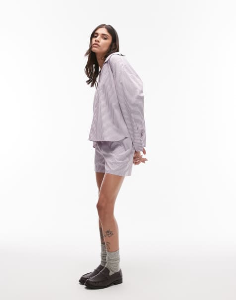 Résumé – Überwurf-Bluse mit V-Ausschnitt und Streifen in Kupfer, Kombiteil - view 1