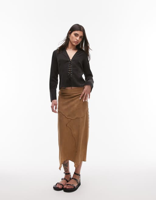 Resume western tie up front top in black, 3 of 4