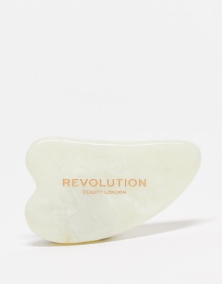 Revolution Beauty - Gua Sha aus grünem Jade-Keine Farbe