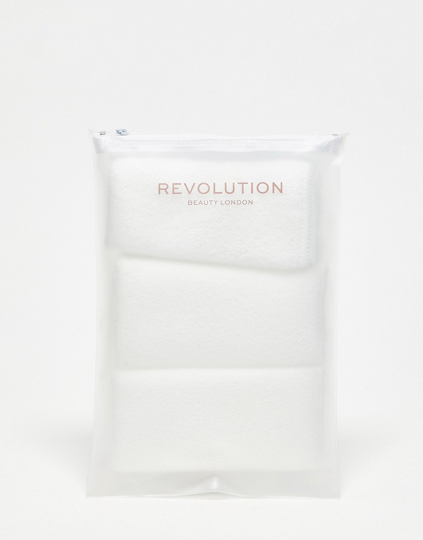 Revolution Beauty Reusable Microfibre Cleansing Cloths-No colour