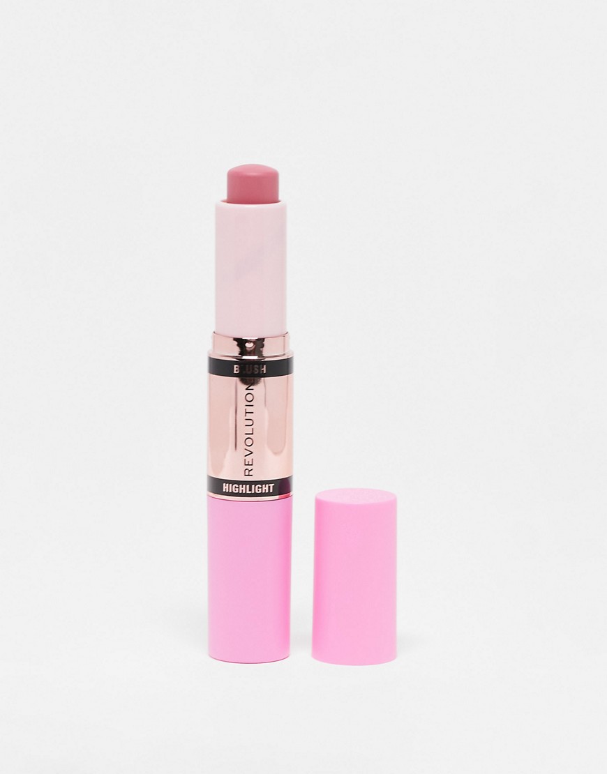 Revolution Blush & Highlight Stick Flushing Pink