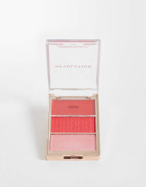 Revolution - Blush Icon - Paleta de coloretes: Tono Rebellious Red