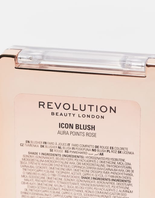 Revolution Blush Icon Palette Aura Points Rose, 4 of 4