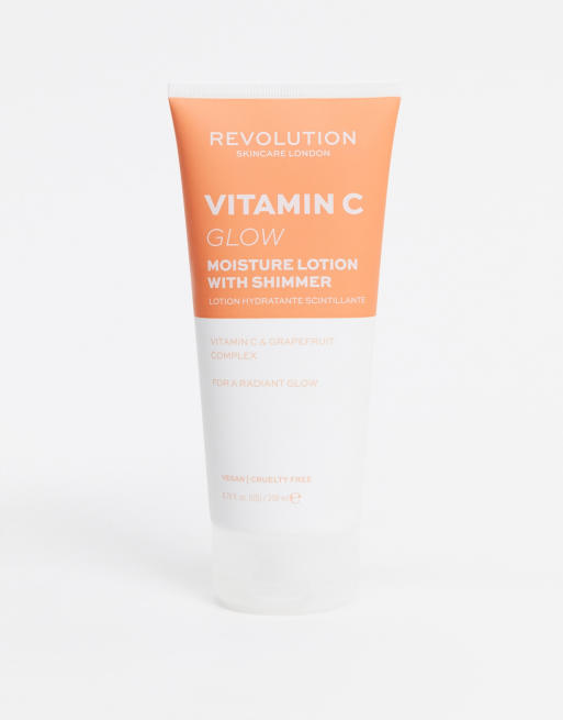 Revolution – Body Skincare Vit C Glow Shimmer Lotion – Rozświetlająca emulsja do ciała z witaminą C
