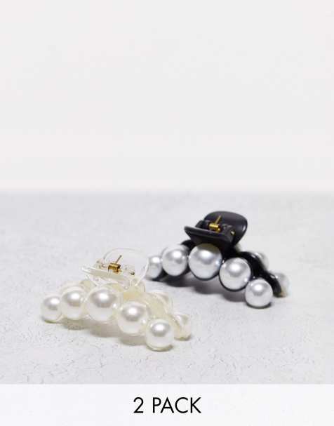 Revolution - Confezione da 2 pinze per capelli con perle - view 1
