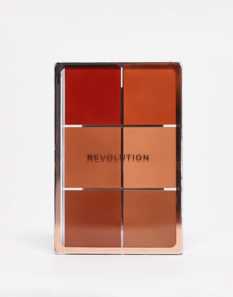 Revolution – Everything Base Face Icon Complexion Palette – Ansiktspalett – Dark - view 1