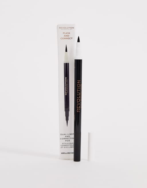 Revolution – Flick & Correct Eyeliner & Corrector Pen – Eyeliner och korrektionspenna