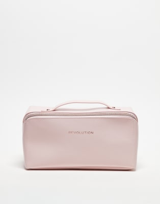 Revolution Glam Fold Out Cosmetic Bag in Pink