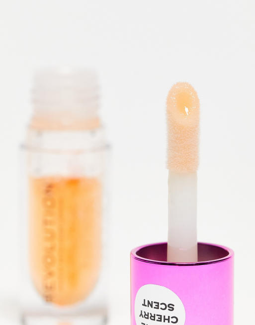 Revolution - Glanzende lippen-olie in kleur 'Getaway Terracotta' , 2 van 4