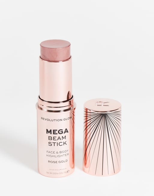 Revolution – Glow Mega Beam Stick – Rozświetlacz w sztyfcie – Rose Gold