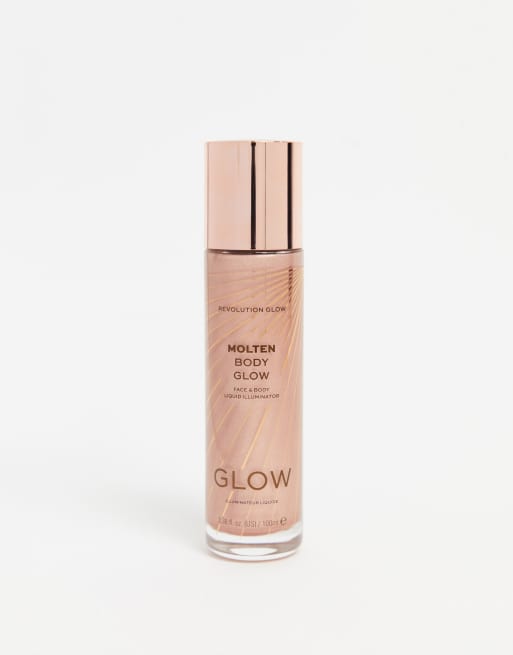 Revolution GLOW Molten Body Glow Rose Gold ASOS