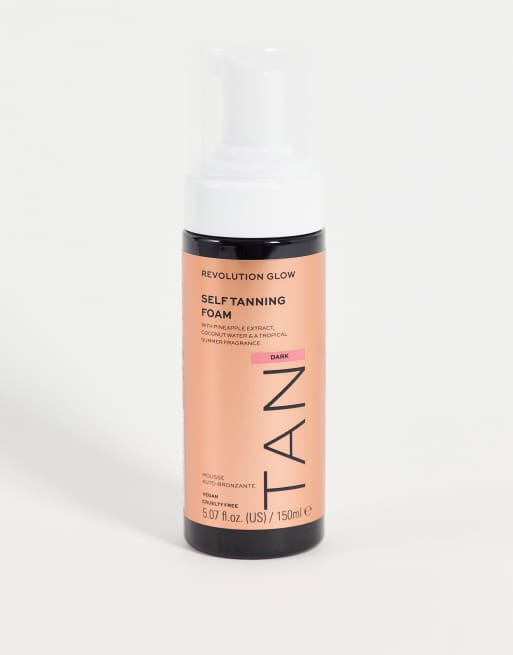 Revolution - Glow - Mousse autobronzante éclat eau de coco et ananas - Foncée