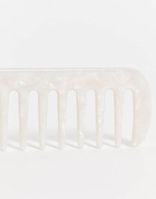 Revolution – Hair Natural – Breitzackiger Lockenkamm in Weiß, 3 von 4