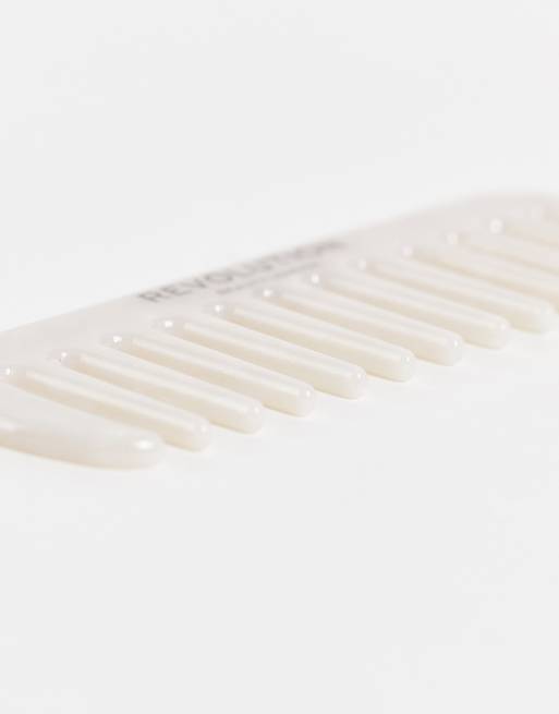 Revolution Hair - Natural Curl - Bredtandet kam i hvid, 4 af 4