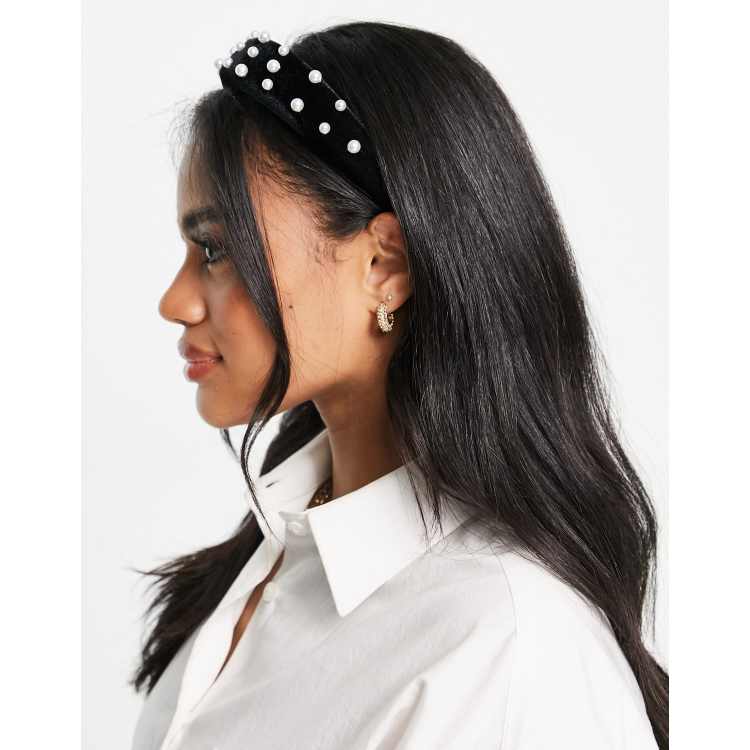 The Hair Edit Black Vegan Leather Headband