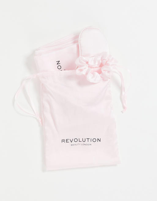 Revolution Hair - The Beauty Sleep - Set per la notte in raso rosa