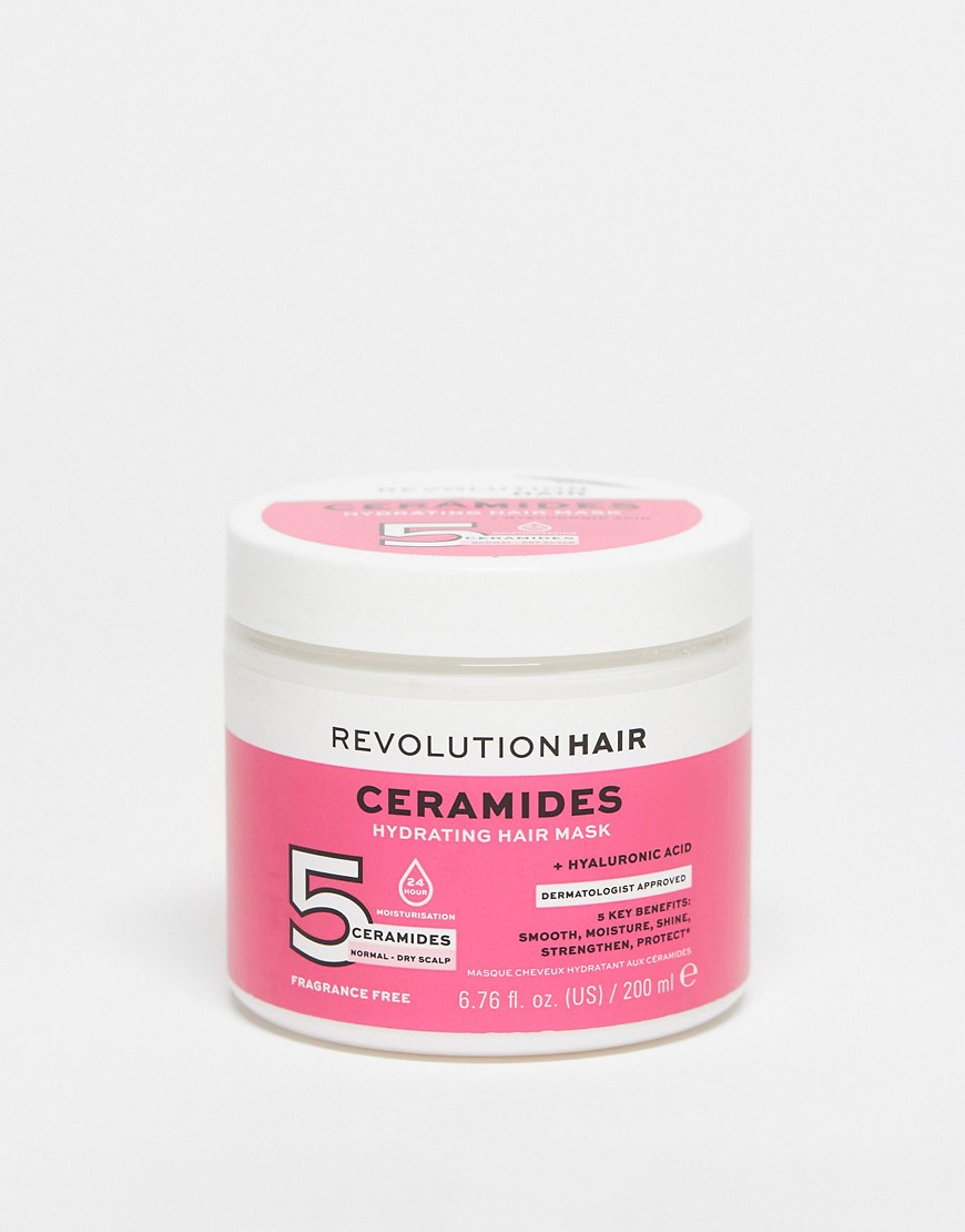Revolution Haircare 5 Ceramides + Hyaluronic Acid Moisture Lock Hair Mask 200ml-No colour