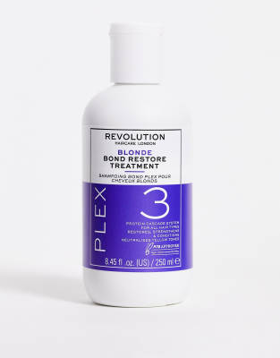 Revolution Hair Revolution Haircare Blonde Plex 3 Bond Restore Treatment 250ml-No colour