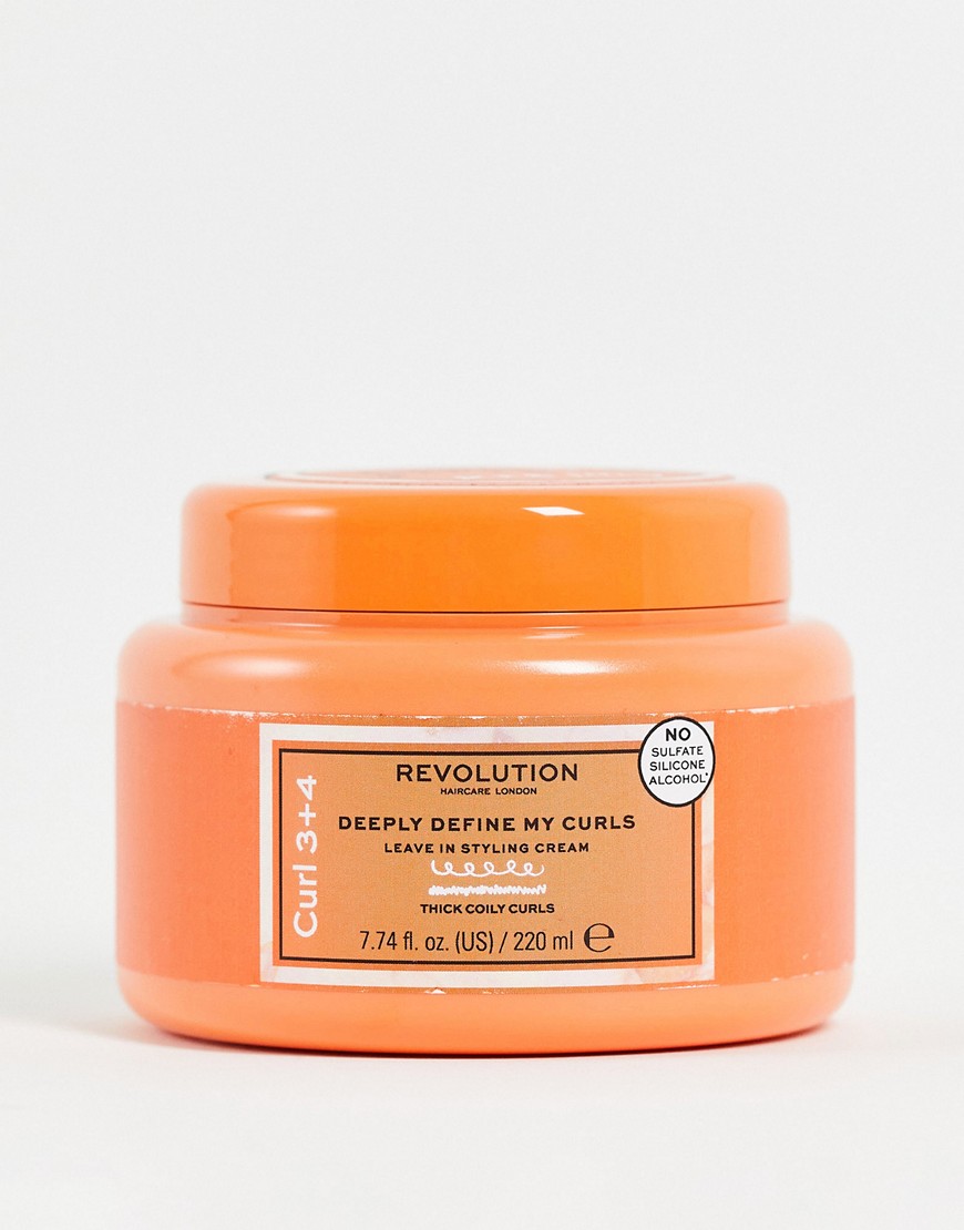 Revolution Haircare Deeply Define My Curls Leave In Styling Cream-No color