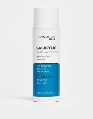 Revolution Hair Revolution Haircare Salicylic Acid Clarifying Shampoo for Oily Hair 250ml-No colour