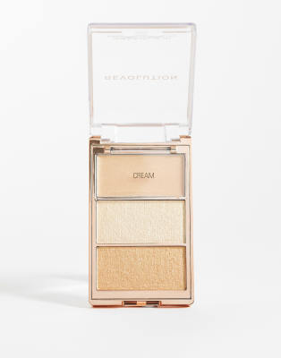 Revolution Highlight Icon Palette - Rosy Gold Glow-pink In Multi