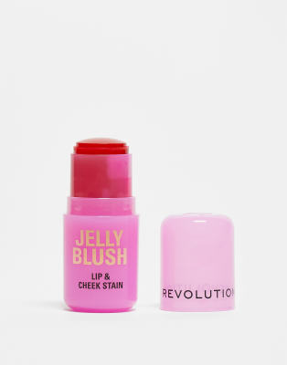 Revolution - Jelly Blush - Lippen- und Wangenstift - Strawberry Pink-Rosa