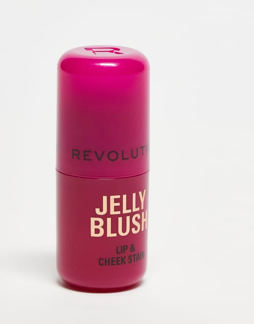 Revolution Jelly Blush Stick Lip and Cheek Stain - Cherry Red, 3 of 4