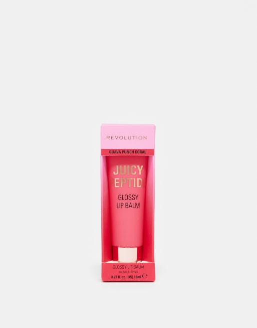Revolution Juicy Peptide Lip Balm in Guava Rum Punch Coral