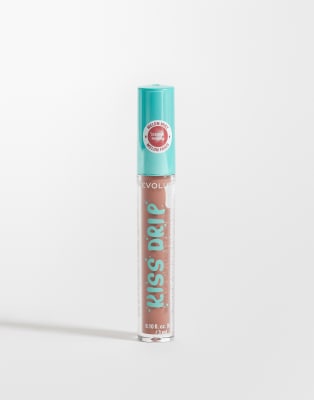 Revolution Kiss Drip Water Lip Tint Melon Mist-pink In Brown
