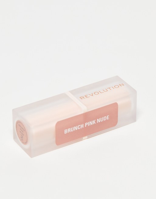 Revolution - Lip Allure - Zachte satijnen lippenstift in 'Brunch Pink Nude', 4 van 4