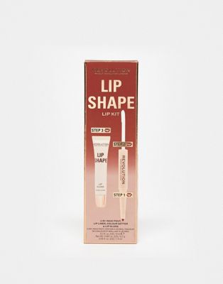 Revolution Lip Shape Kit Brown Nude - ASOS Price Checker