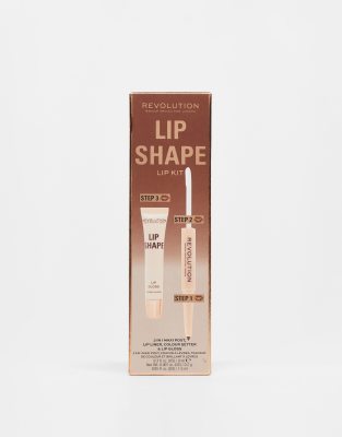 Revolution - Lip Shape Kit - Lippenset - Coco Brown