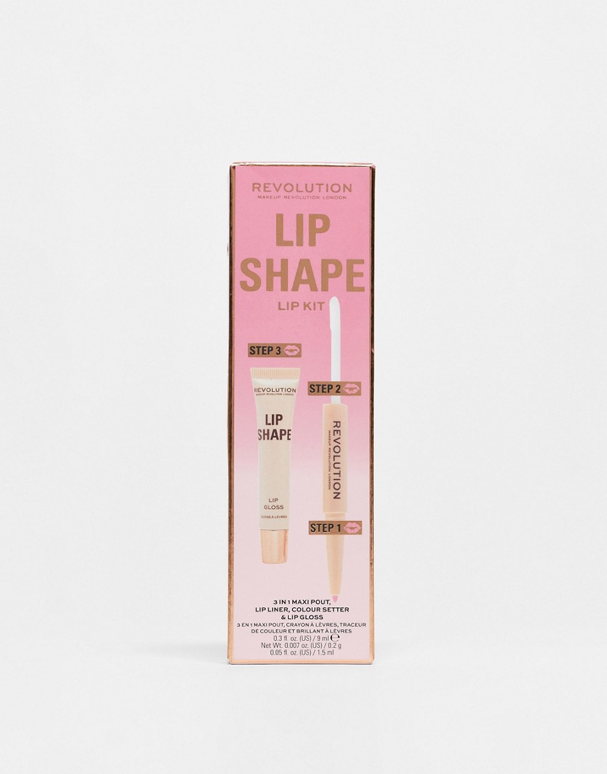 Revolution Lip Shape Kit Pink Nude
